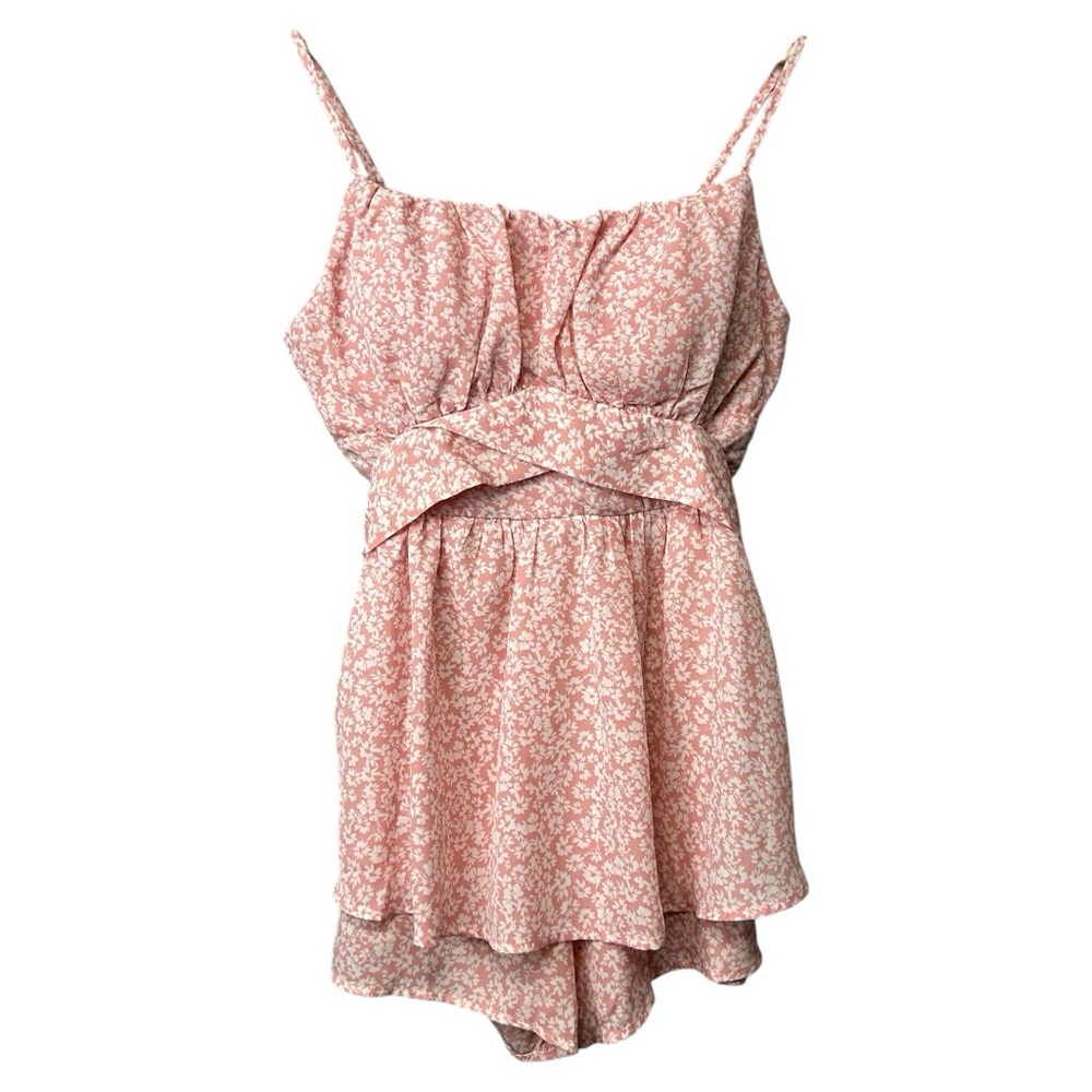 Blashe Pink Floral Romper Size Small